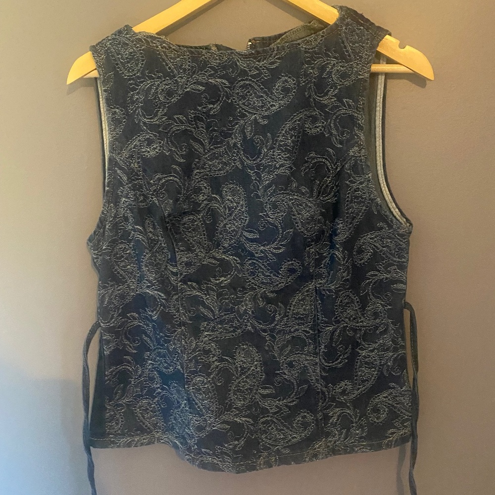 Sleeveless Denim Shirt